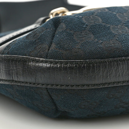 Gucci Monogram Web Hasler Hobo Black 9 of 10
