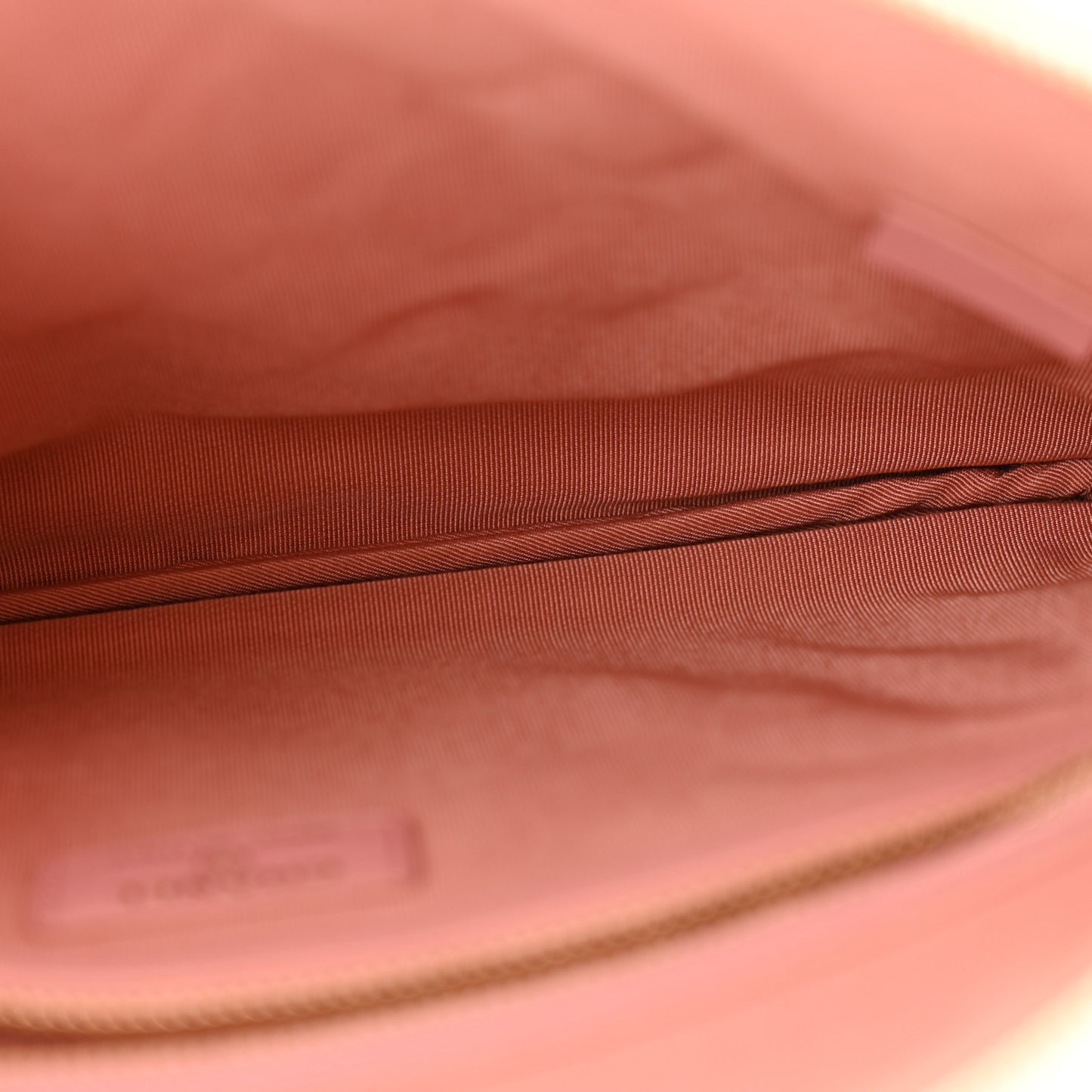 Iridescent Caviar Quilted Medium Cosmetic Case Rose Pink