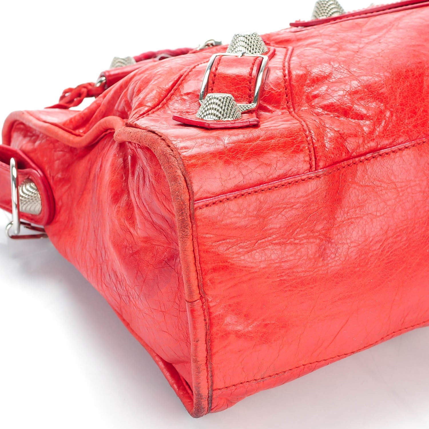 Balenciaga Chevre Giant 21 Silver Hardware City Tomate 10 of 11