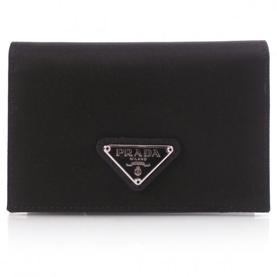 Prada Nylon Wallet Card Holder Black 1 of 9