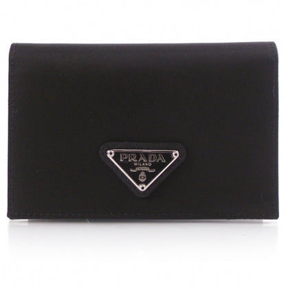 Prada Nylon Wallet Card Holder Black 1 of 9