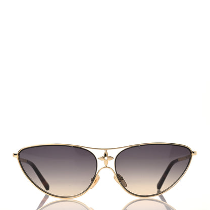 Louis Vuitton Metal LV Star Cat Eye Sunglasses Z1867U Gold 2 of 6