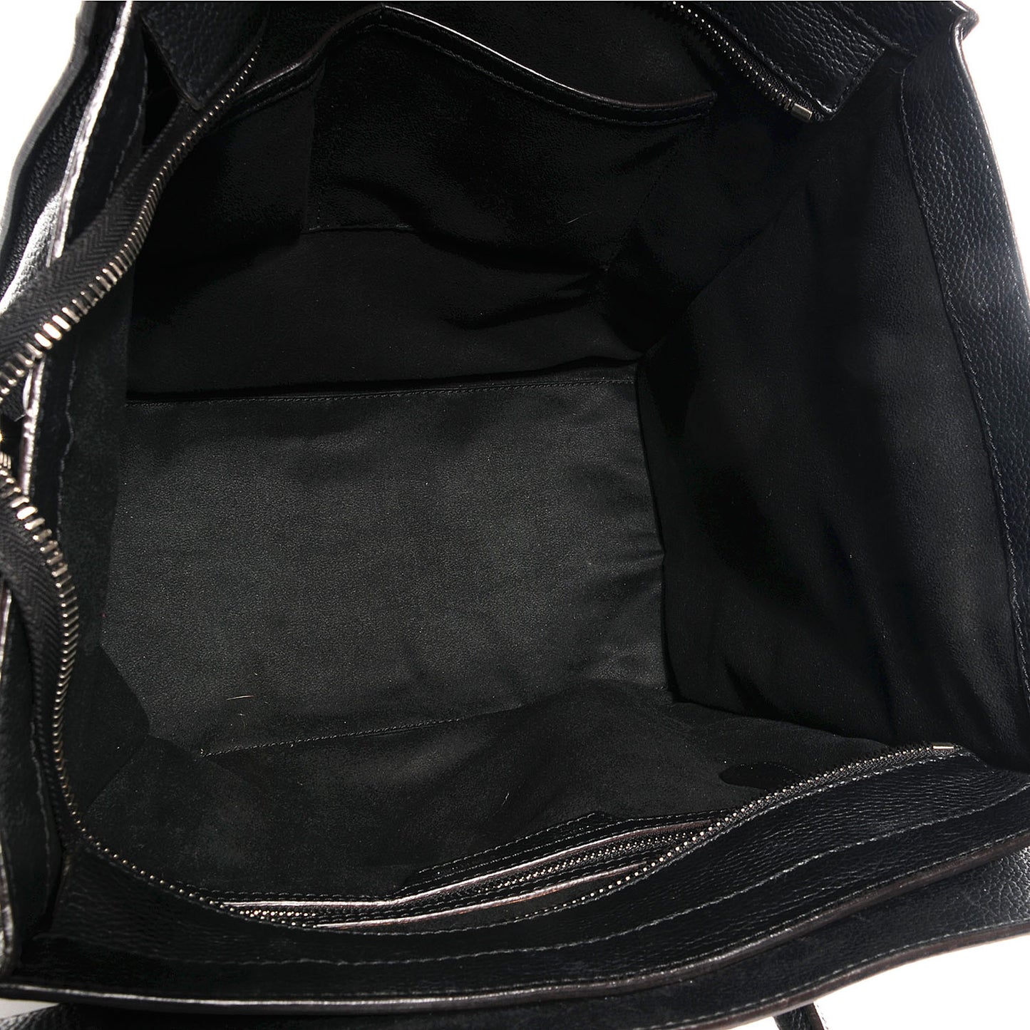 Drummed Calfskin Mini Luggage Black