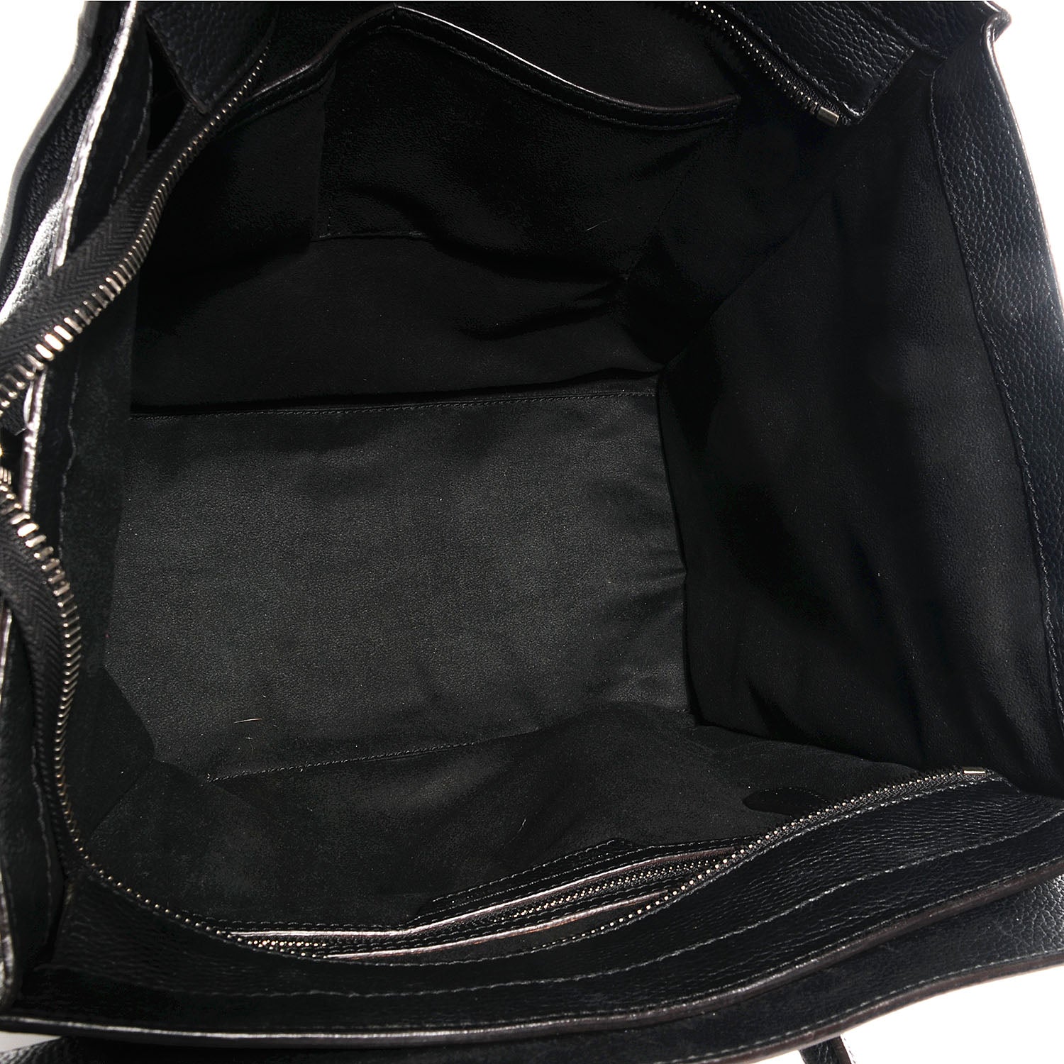 Celine Drummed Calfskin Mini Luggage Black 5 of 8