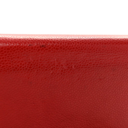 Chanel Caviar Timeless CC Wallet on Chain WOC Red 12 of 12