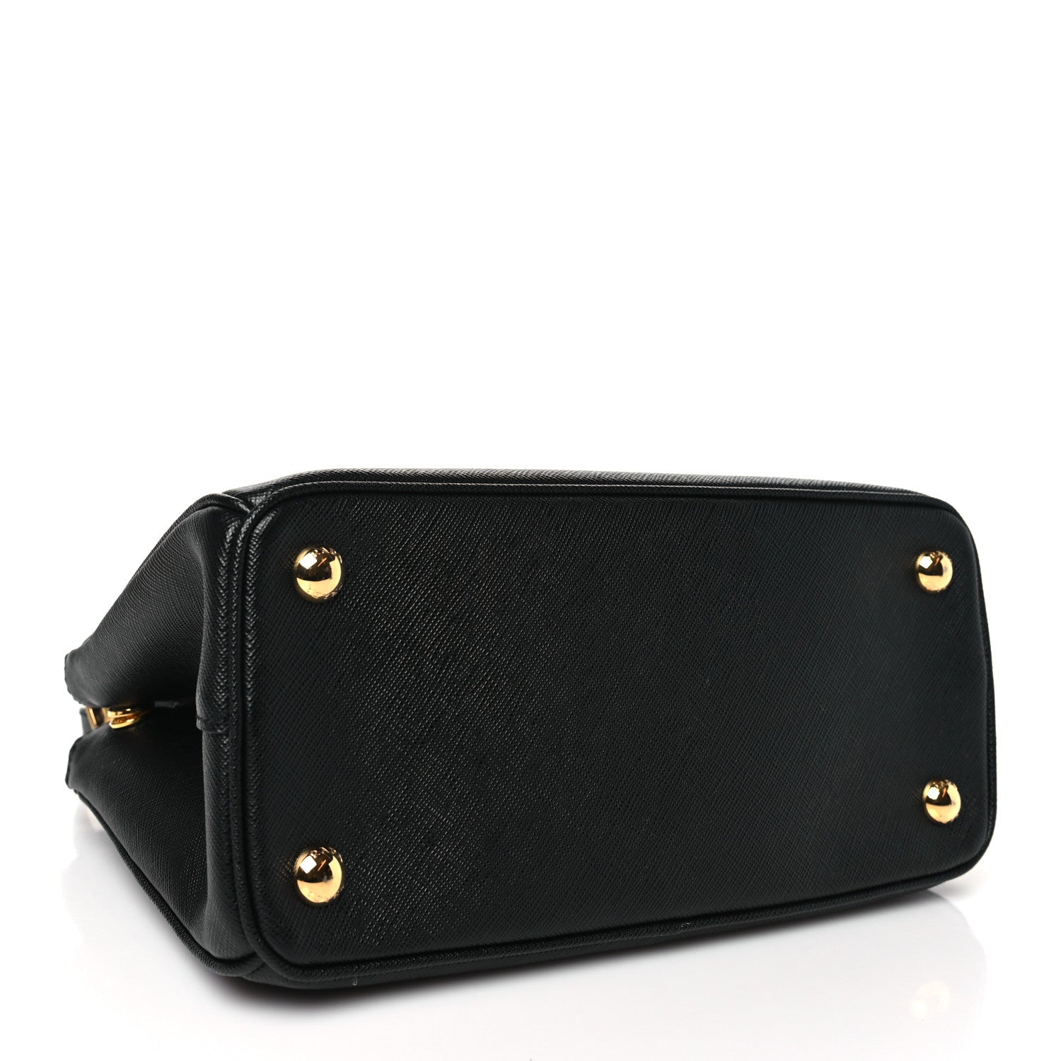 Prada Saffiano Small Galleria Double Zip Tote Black 4 of 10