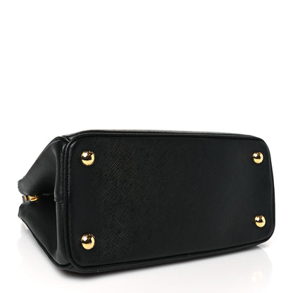 Prada Saffiano Small Galleria Double Zip Tote Black 4 of 10
