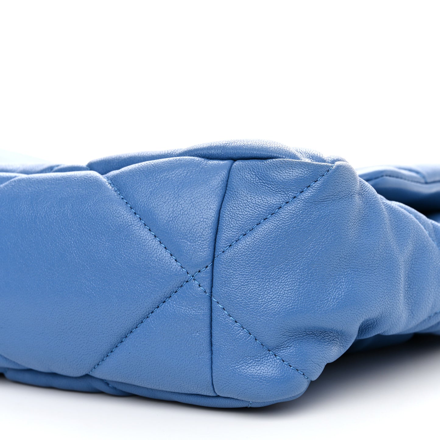 Lambskin Quilted Large Chanel 19 Flap Blue