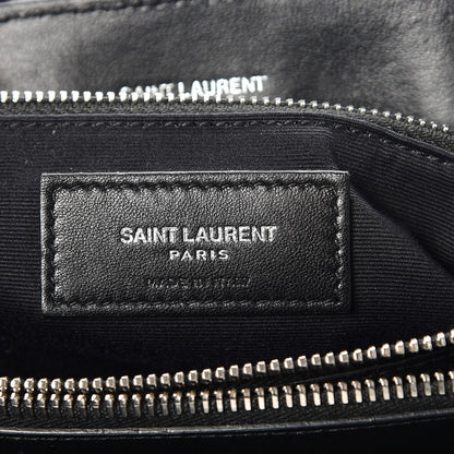 Saint Laurent Calfskin Y Quilted Monogram Medium Loulou Chain Satchel Black 7 of 14