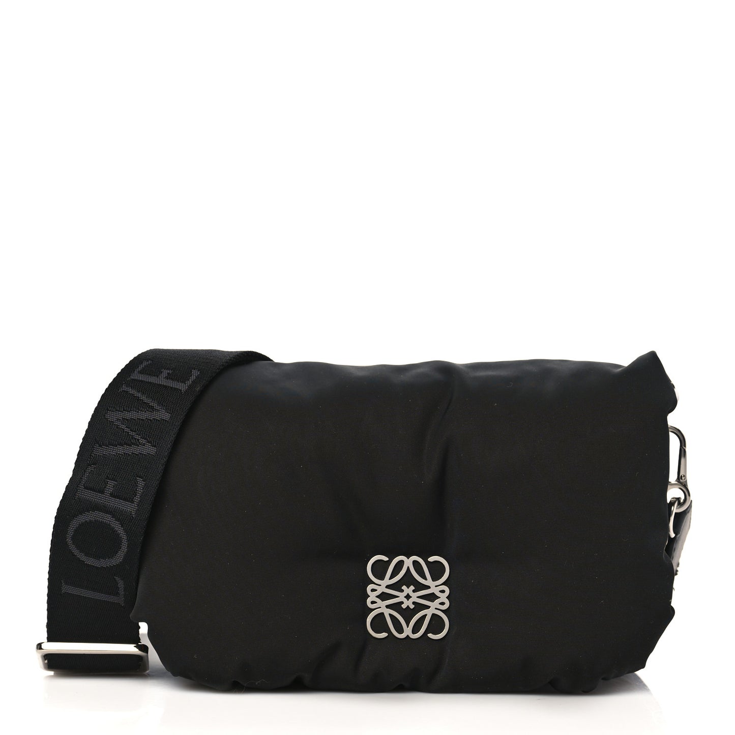 Nylon Mini Goya Puffer Bag Black