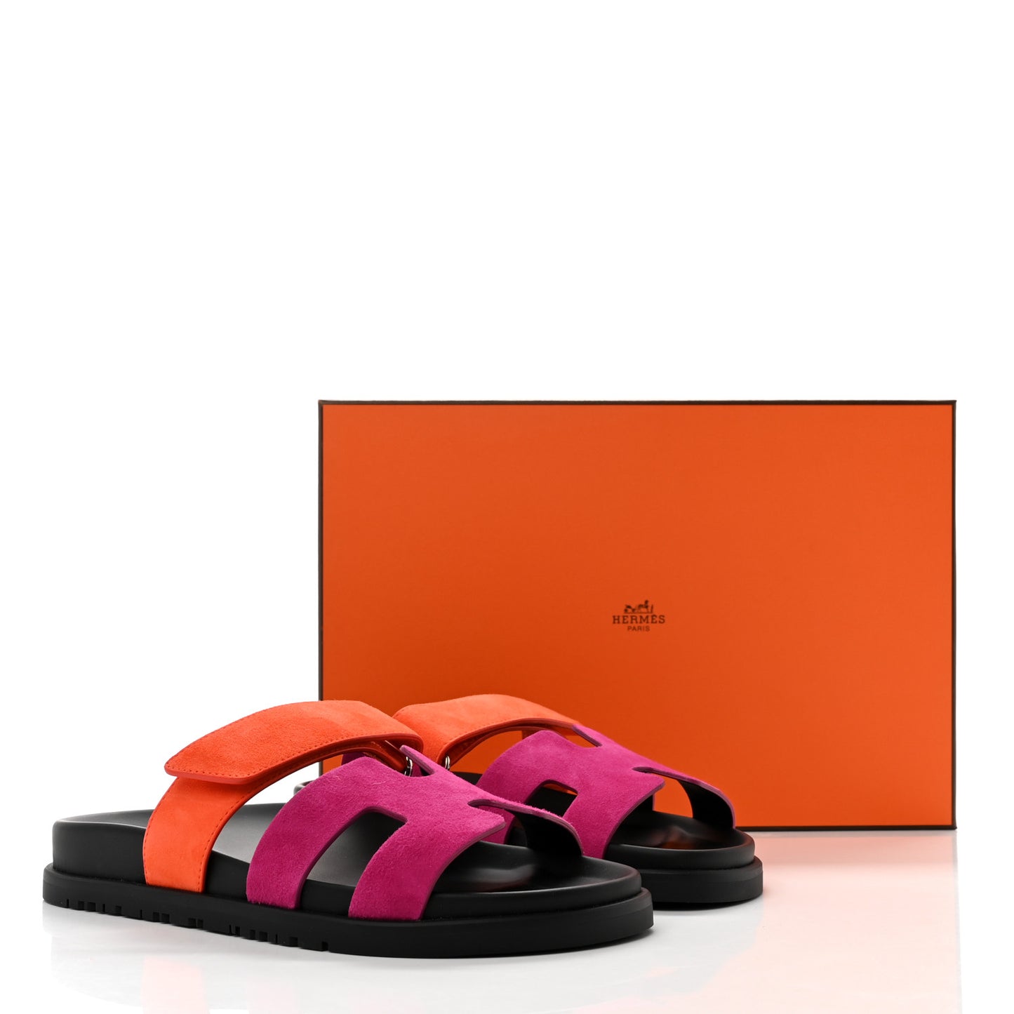 Suede Goatskin Womens Chypre Sandals 36.5 Rose Chapas Orange Synthetique