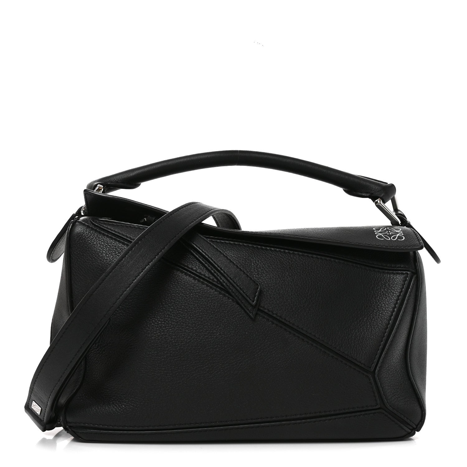 Loewe Calfskin Small Puzzle Bag Black 1 of 9