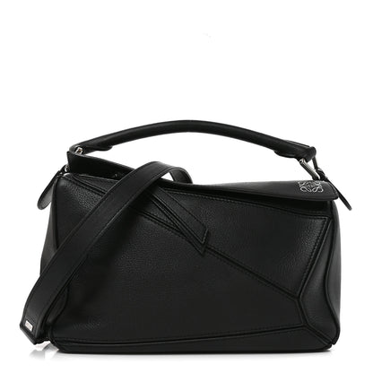 Loewe Calfskin Small Puzzle Bag Black 1 of 9