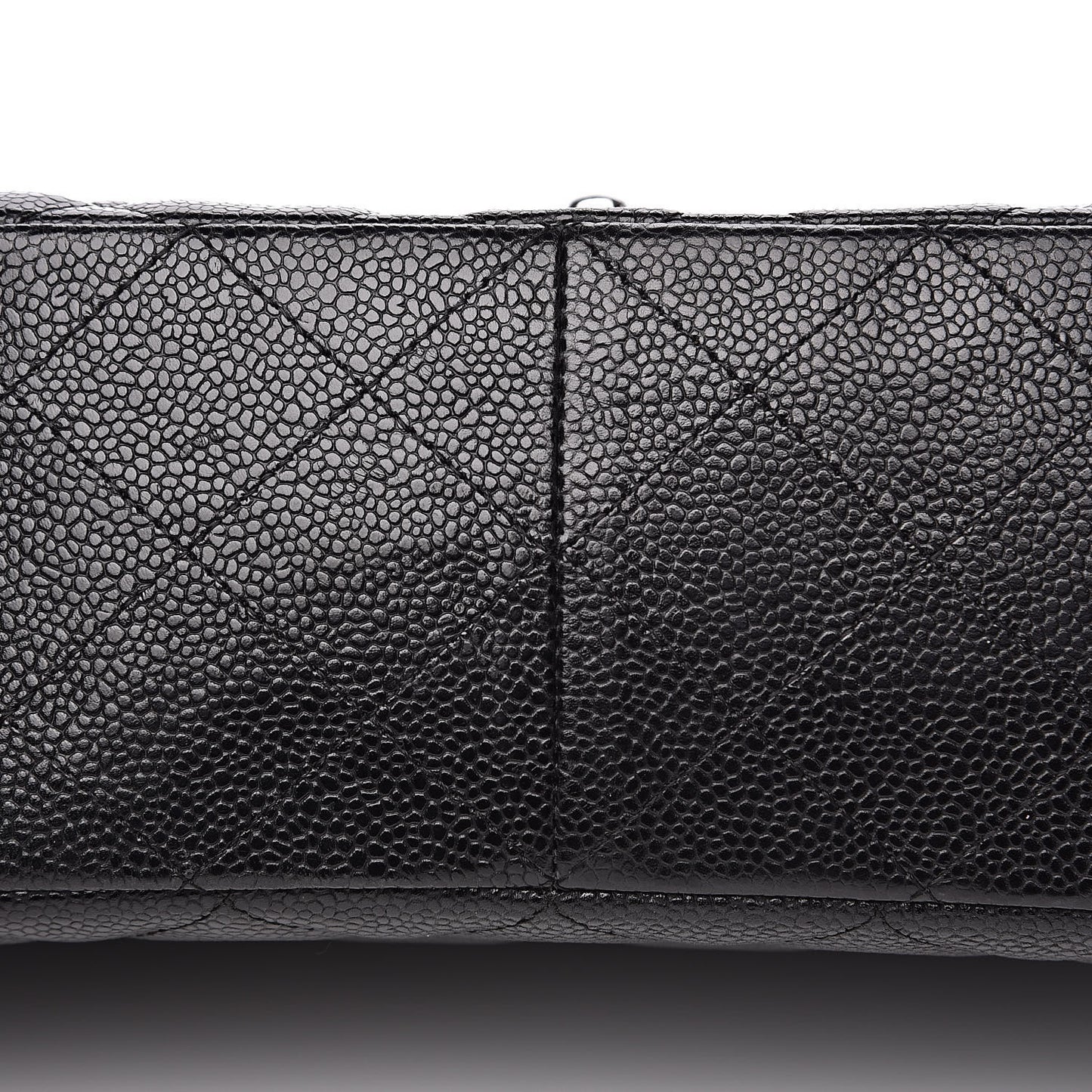 Caviar Quilted Jumbo Single Flap Black