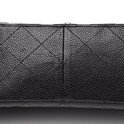 Chanel Caviar Quilted Jumbo Single Flap Black 9 of 15