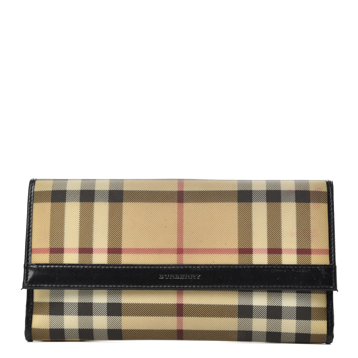 Burberry House Check Continental Wallet Black 1 of 6