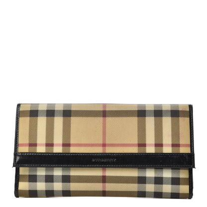 Burberry House Check Continental Wallet Black 1 of 6