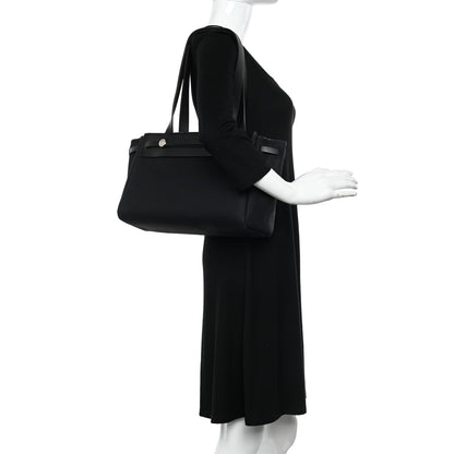 Hermes Toile Vache Hunter Herbag Cabas Black 1 of 14