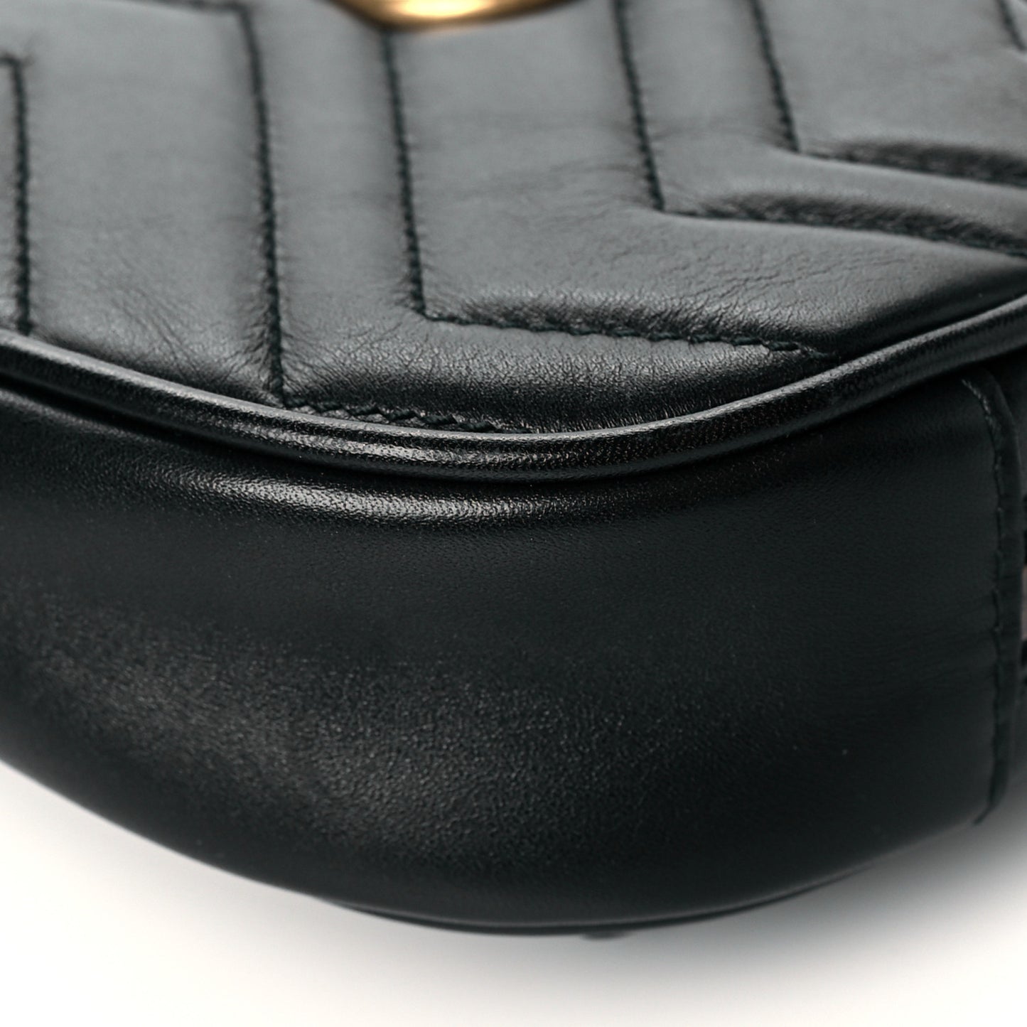 Calfskin Matelasse GG Marmont Belt Bag 85 34 Black