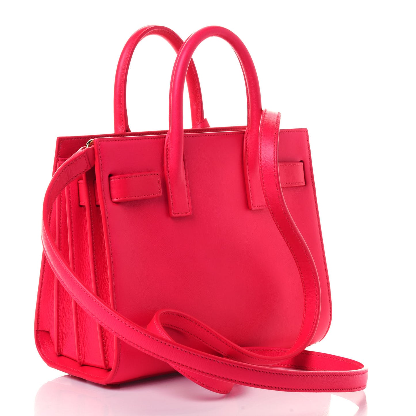 Calfskin Nano Sac De Jour Fluo Pink