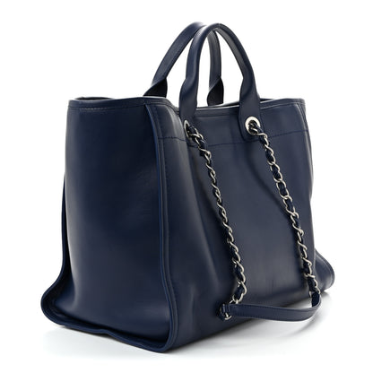 Chanel Calfskin Medium Deauville Navy 3 of 12