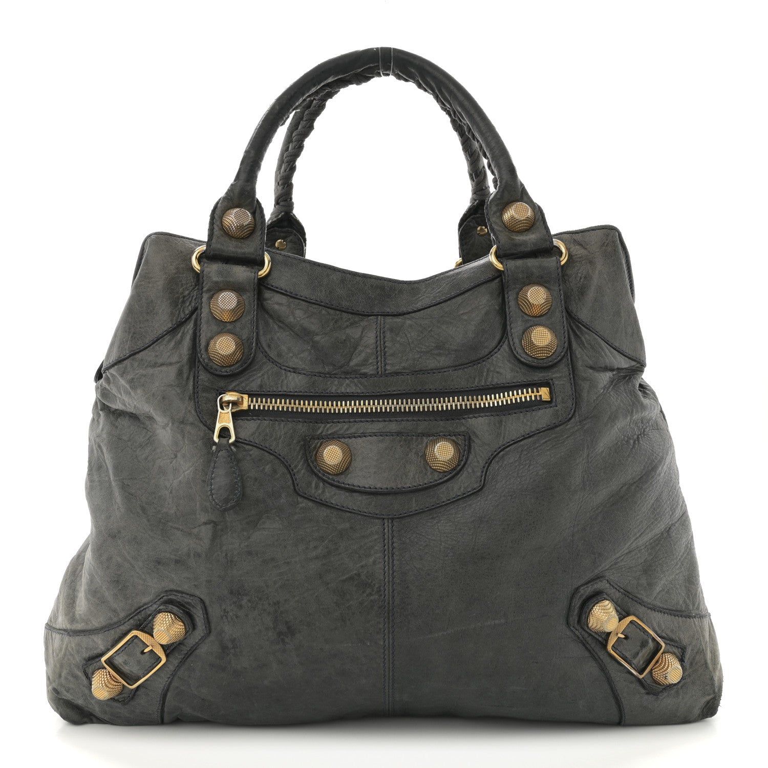 Balenciaga Agneau Giant 21 Gold Hardware Brief Anthracite 1 of 15