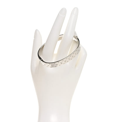 Louis Vuitton Brass Palladium Plated Nanogram Cuff M Silver 2 of 7