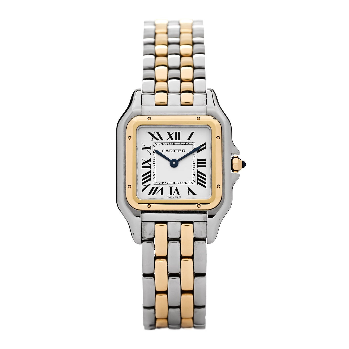 Stainless Steel 18K Yellow Gold 27mm Panthere Quartz Watch