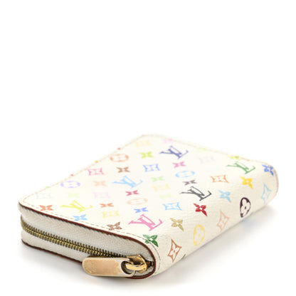 Louis Vuitton Monogram Multicolor Zippy Coin Purse Wallet White 8 of 22
