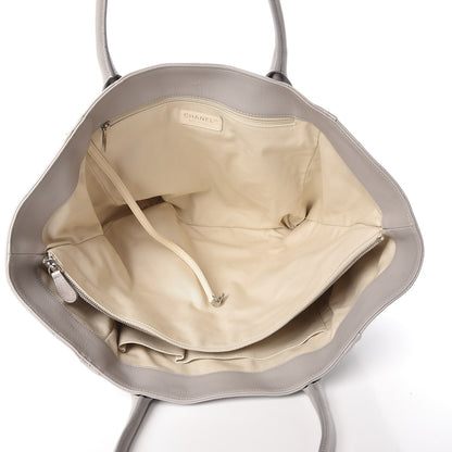 Chanel Calfskin CC Tote Grey 6 of 13