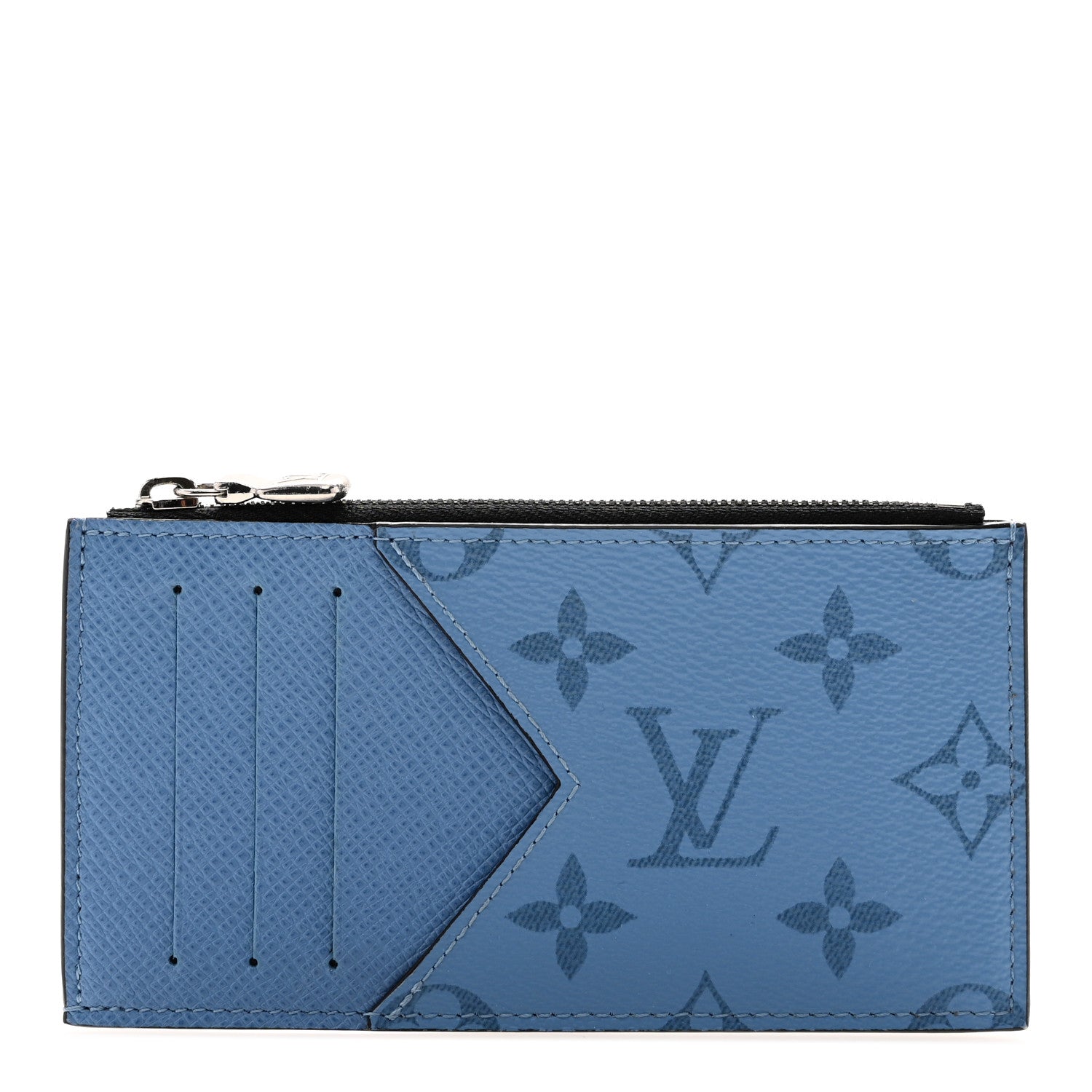 Louis Vuitton Taigarama Coin Card Holder Blue 1 of 8