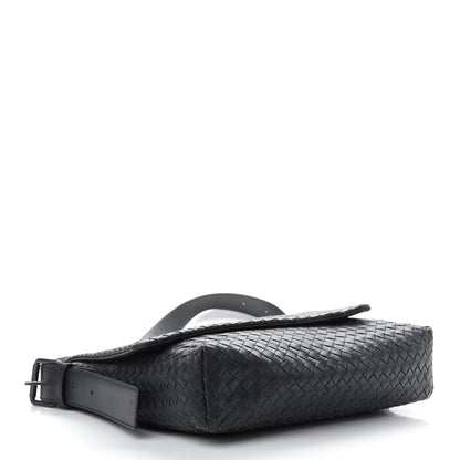 Bottega Veneta Nappa Intrecciato Messenger Bag Ferro Gray 4 of 9
