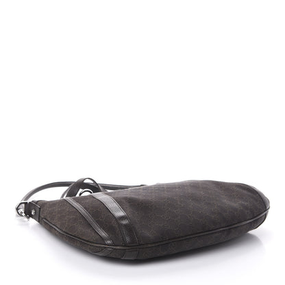 Gucci Monogram Medium Abbey Convertible Tote Dark Brown 4 of 9