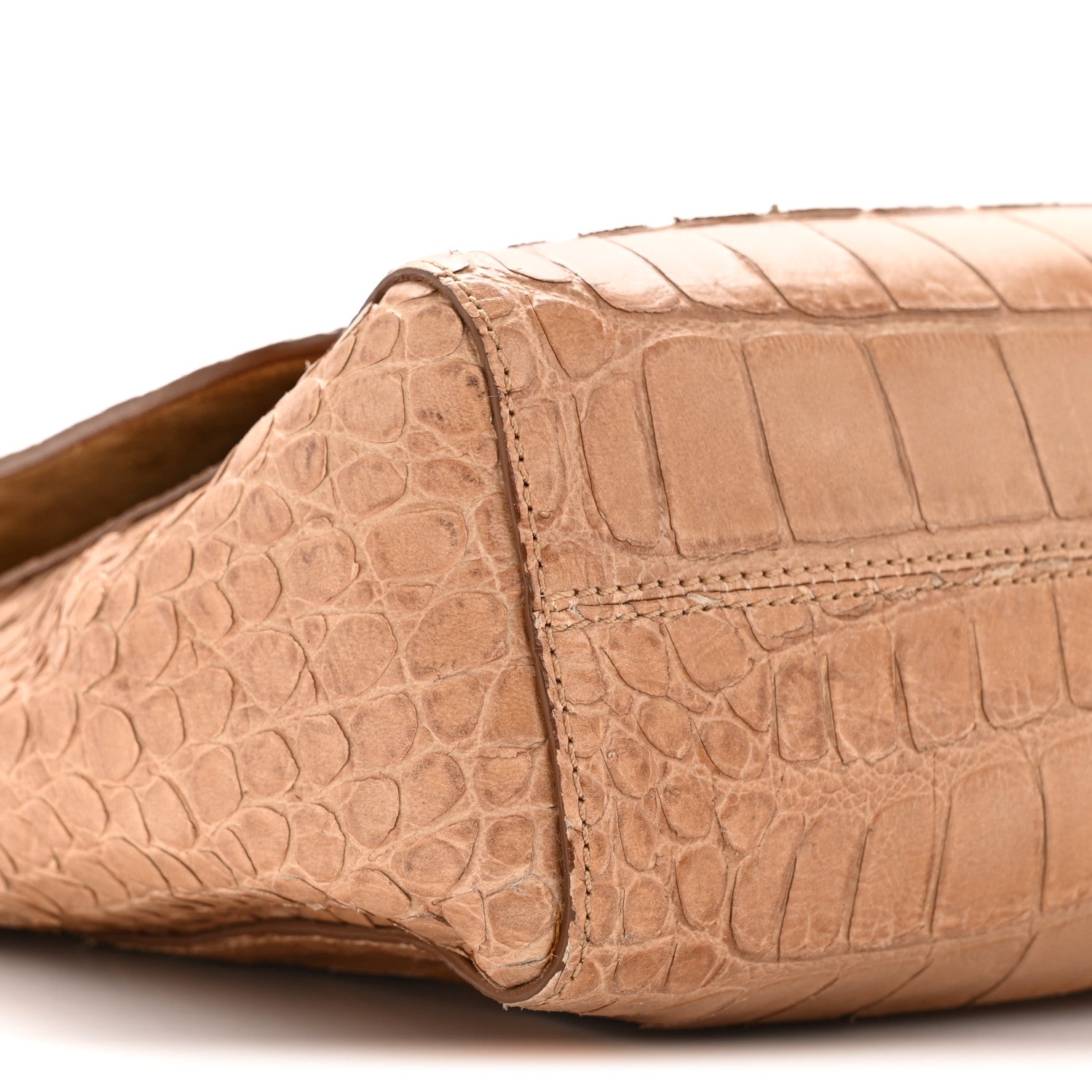 Mulberry Nappa Crocodile Embossed Medium Lily Flap Camel 10 of 15