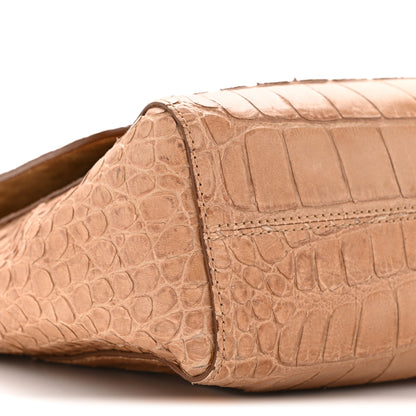 Mulberry Nappa Crocodile Embossed Medium Lily Flap Camel 10 of 15