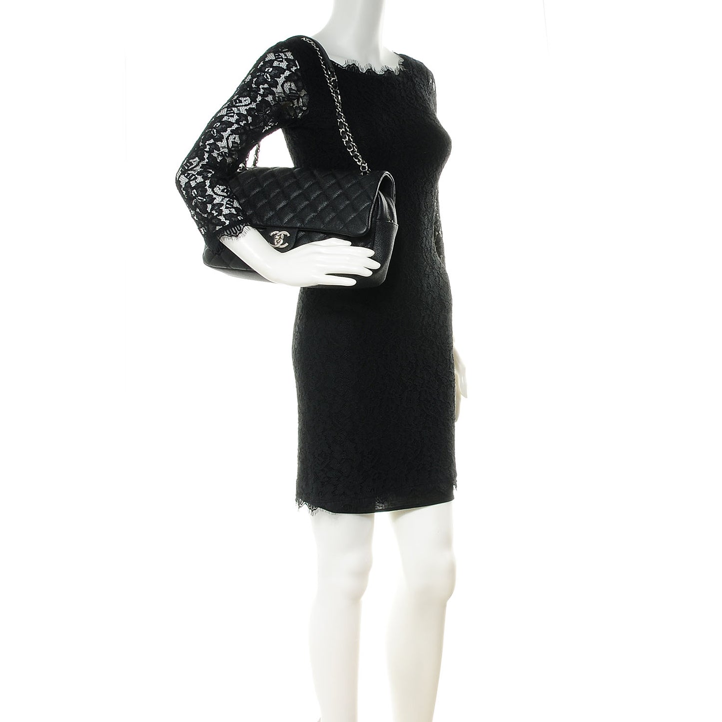 Caviar Jumbo Easy Flap Black
