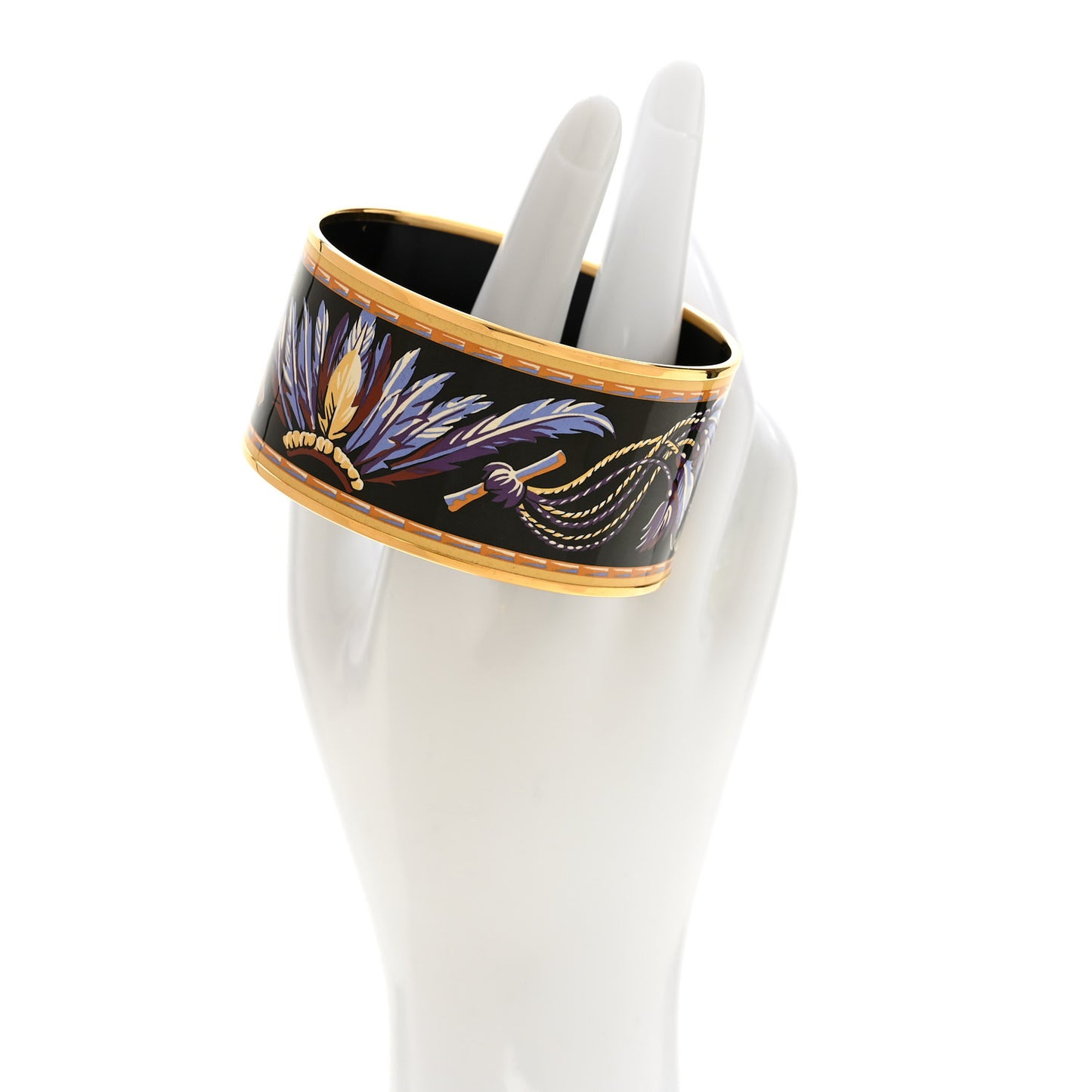 Enamel Printed Extra Wide Brazil Bracelet 70
