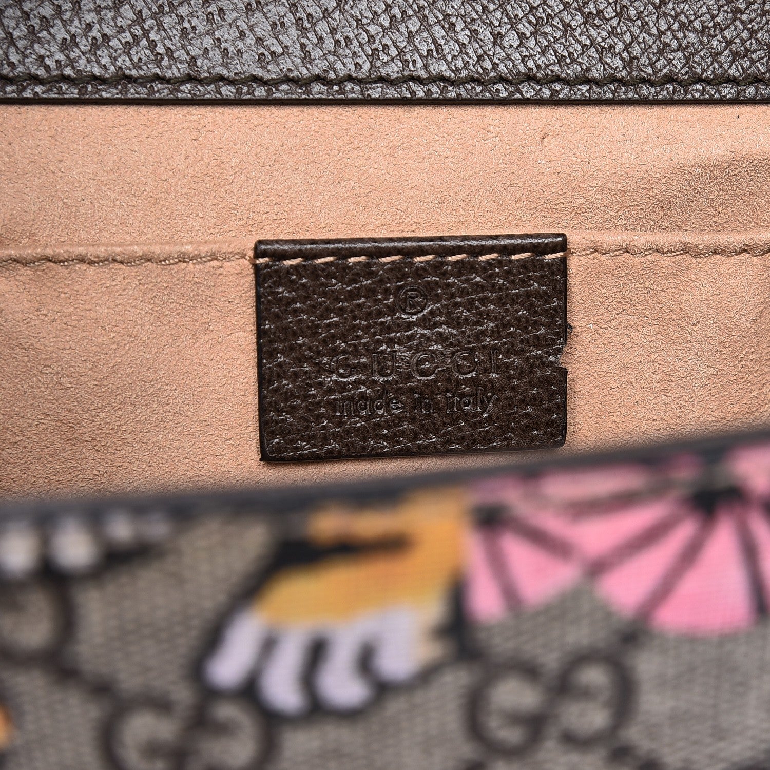 Gucci GG Supreme Monogram Bengal Small Padlock Shoulder Bag Beige Pink 6 of 7