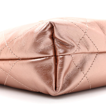 Chanel Metallic Calfskin Quilted Mini Chanel 22 Copper 10 of 10