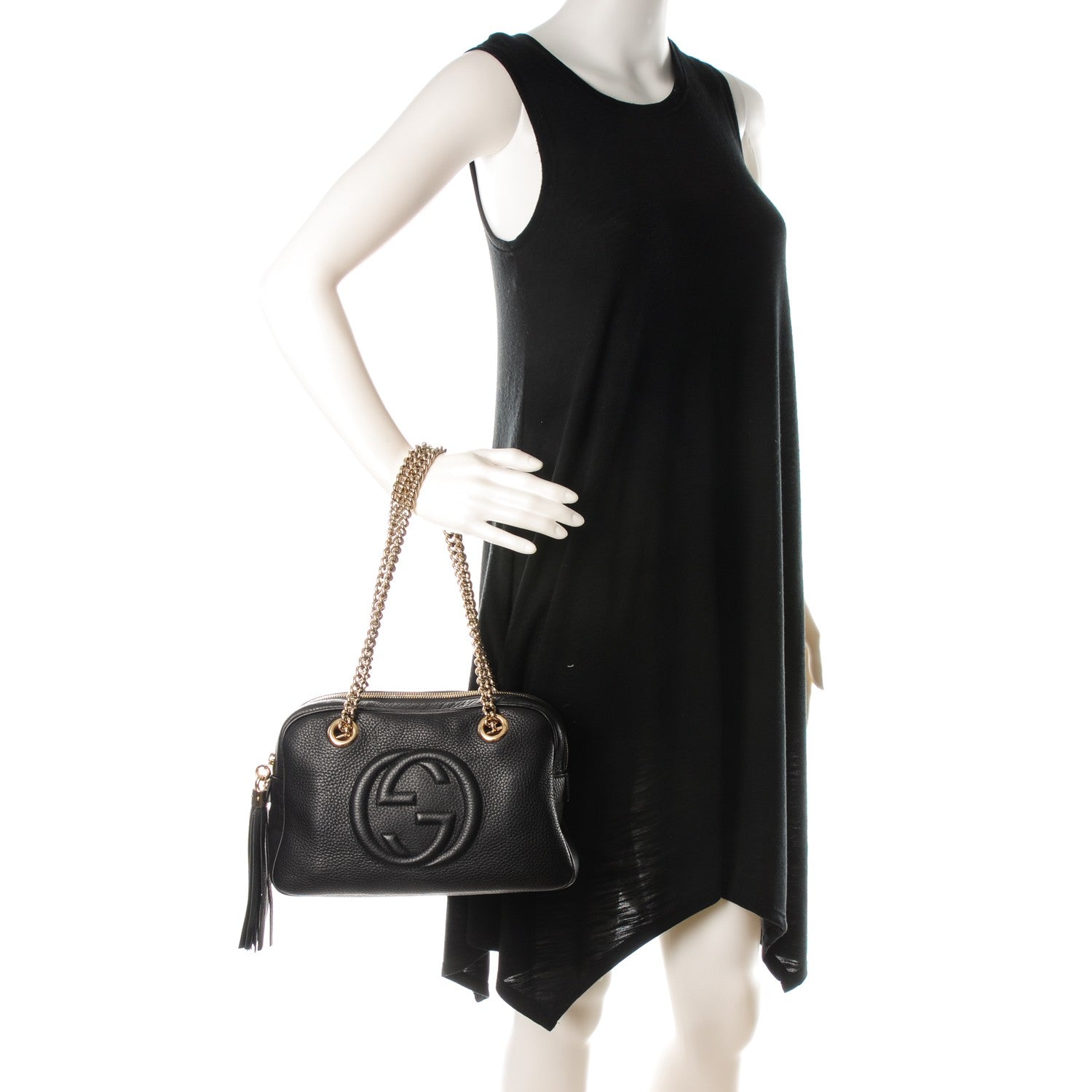 Gucci Pebbled Calfskin Small Soho Bowler Black 2 of 7