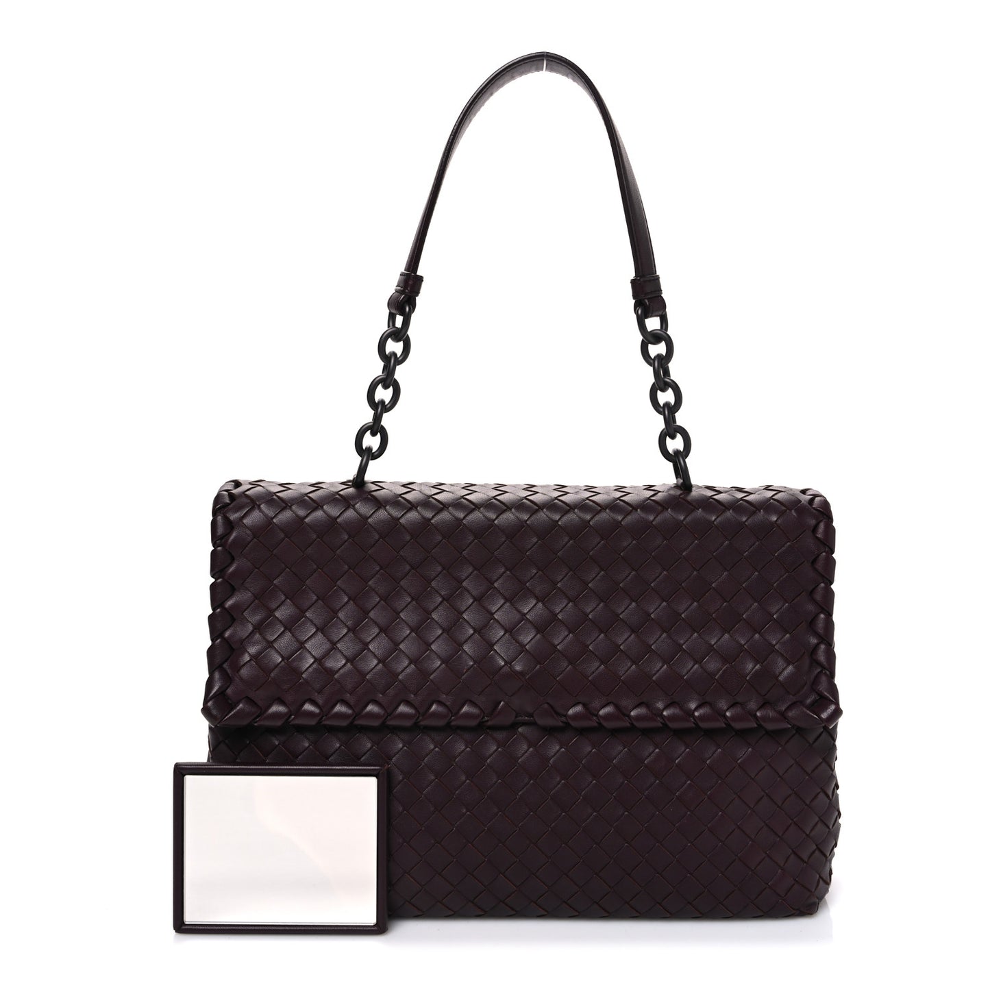 Nappa Intrecciato Large Olimpia Bag Burgundy