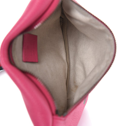 Gucci Grained Calfskin Small Logo Belt Bag Box Pink Green 5 of 11
