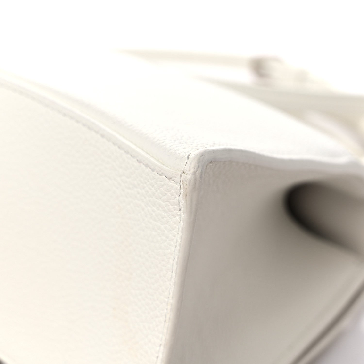 Balenciaga Grained Calfskin Small Hourglass Top Handle Bag White 11 of 15