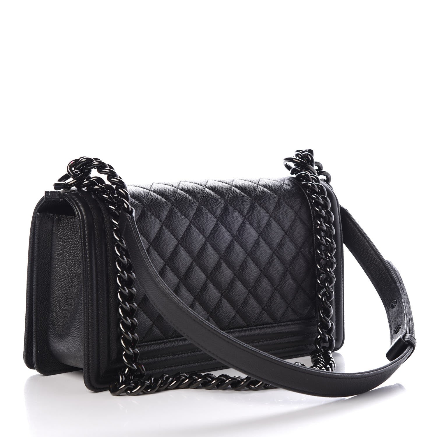 Chanel Caviar Quilted Medium Boy Flap So Black 3 of 8