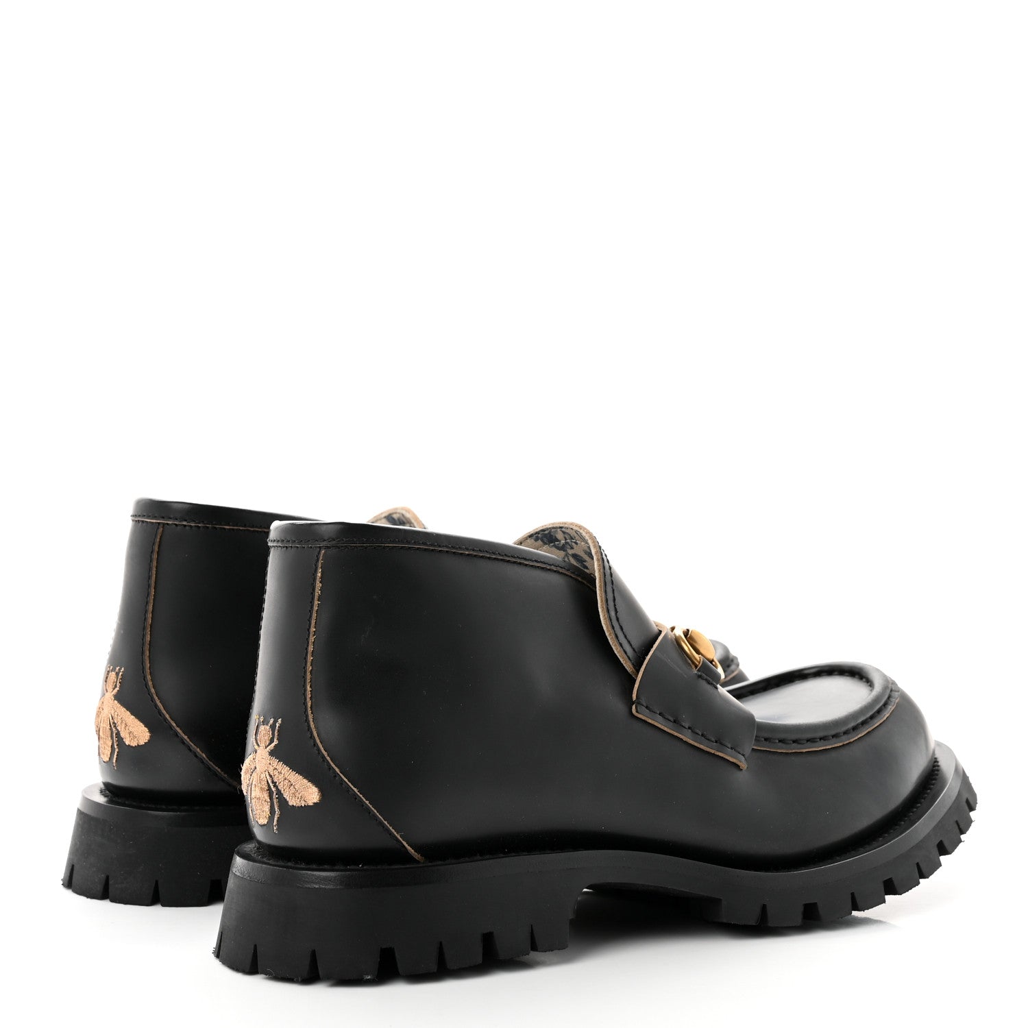 Gucci Cordovan Lux Mens Harald Horsebit Ankle Boots 8 Black 4 of 8