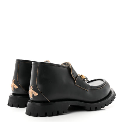 Gucci Cordovan Lux Mens Harald Horsebit Ankle Boots 8 Black 4 of 8