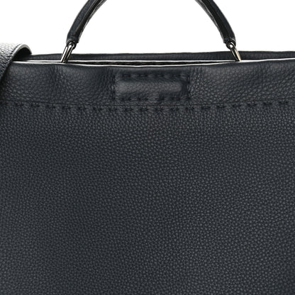 Fendi Cuoio Romano Selleria Monster Eyes Large Mens Peekaboo Iconic Essential Satchel Blue 9 of 12