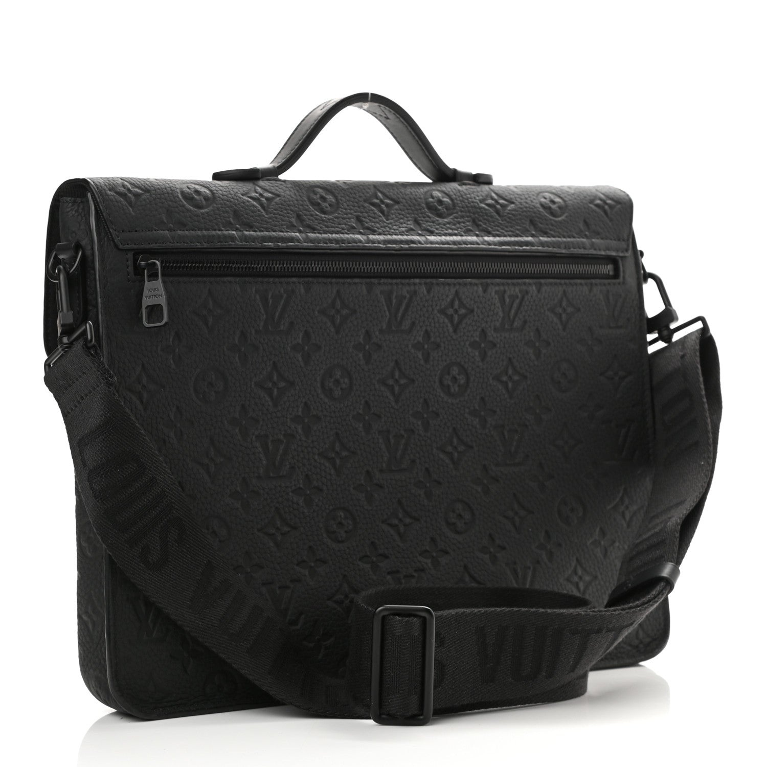 Louis Vuitton Taurillon Monogram S Lock Briefcase Black 3 of 9