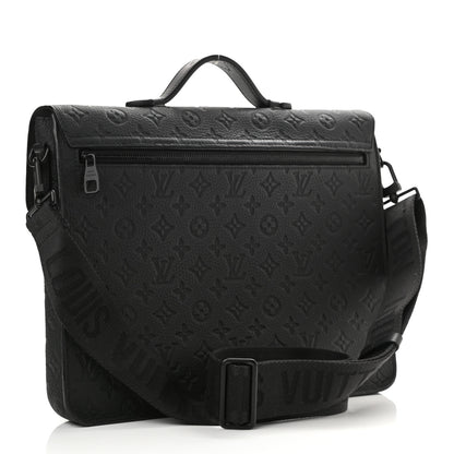 Louis Vuitton Taurillon Monogram S Lock Briefcase Black 3 of 9