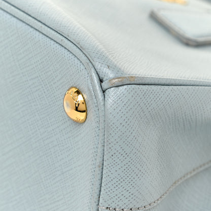 Prada Saffiano Lux Mini Double Zip Tote Lago 7 of 17